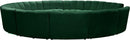 Infinity Green Velvet 12pc. Modular Sectional - Town Of Bargains Furniture - NY