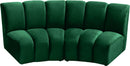 Infinity Green Velvet 2pc. Modular Sectional - Town Of Bargains Furniture - NY