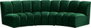 Infinity Green Velvet 3pc. Modular Sectional - Town Of Bargains Furniture - NY