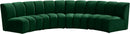 Infinity Green Velvet 4pc. Modular Sectional - Town Of Bargains Furniture - NY