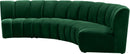 Infinity Green Velvet 4pc. Modular Sectional - Town Of Bargains Furniture - NY