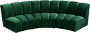 Infinity Green Velvet 3pc. Modular Sectional - Town Of Bargains Furniture - NY
