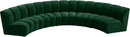 Infinity Green Velvet 5pc. Modular Sectional - Town Of Bargains Furniture - NY