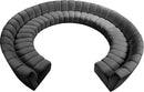 Infinity Grey Velvet 11pc. Modular Sectional - Town Of Bargains Furniture - NY