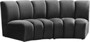 Infinity Grey Velvet 2pc. Modular Sectional - Town Of Bargains Furniture - NY