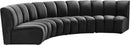 Infinity Grey Velvet 4pc. Modular Sectional - Town Of Bargains Furniture - NY
