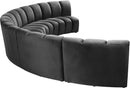 Infinity Grey Velvet 5pc. Modular Sectional - Town Of Bargains Furniture - NY