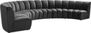 Infinity Grey Velvet 6pc. Modular Sectional - Town Of Bargains Furniture - NY