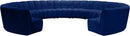 Infinity Navy Velvet 11pc. Modular Sectional - Town Of Bargains Furniture - NY