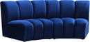 Infinity Navy Velvet 2pc. Modular Sectional - Town Of Bargains Furniture - NY