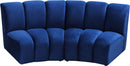 Infinity Navy Velvet 2pc. Modular Sectional - Town Of Bargains Furniture - NY