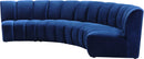 Infinity Navy Velvet 4pc. Modular Sectional - Town Of Bargains Furniture - NY