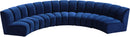 Infinity Navy Velvet 5pc. Modular Sectional - Town Of Bargains Furniture - NY