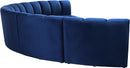 Infinity Navy Velvet 6pc. Modular Sectional - Town Of Bargains Furniture - NY
