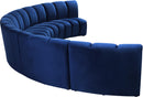 Infinity Navy Velvet 5pc. Modular Sectional - Town Of Bargains Furniture - NY