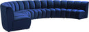 Infinity Navy Velvet 6pc. Modular Sectional - Town Of Bargains Furniture - NY