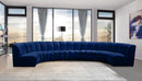 Infinity Navy Velvet 7pc. Modular Sectional - Town Of Bargains Furniture - NY