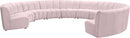 Infinity Pink Velvet 10pc. Modular Sectional - Town Of Bargains Furniture - NY