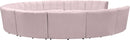 Infinity Pink Velvet 11pc. Modular Sectional - Town Of Bargains Furniture - NY