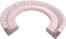 Infinity Pink Velvet 10pc. Modular Sectional - Town Of Bargains Furniture - NY