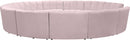 Infinity Pink Velvet 12pc. Modular Sectional - Town Of Bargains Furniture - NY