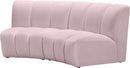 Infinity Pink Velvet 2pc. Modular Sectional - Town Of Bargains Furniture - NY