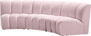 Infinity Pink Velvet 3pc. Modular Sectional - Town Of Bargains Furniture - NY