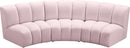Infinity Pink Velvet 3pc. Modular Sectional - Town Of Bargains Furniture - NY