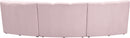 Infinity Pink Velvet 3pc. Modular Sectional - Town Of Bargains Furniture - NY
