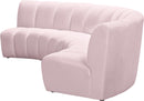 Infinity Pink Velvet 3pc. Modular Sectional - Town Of Bargains Furniture - NY