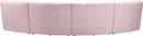 Infinity Pink Velvet 4pc. Modular Sectional - Town Of Bargains Furniture - NY