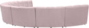 Infinity Pink Velvet 7pc. Modular Sectional - Town Of Bargains Furniture - NY