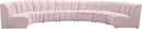 Infinity Pink Velvet 7pc. Modular Sectional - Town Of Bargains Furniture - NY
