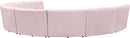 Infinity Pink Velvet 8pc. Modular Sectional - Town Of Bargains Furniture - NY