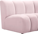 Infinity Pink Velvet 6pc. Modular Sectional - Town Of Bargains Furniture - NY