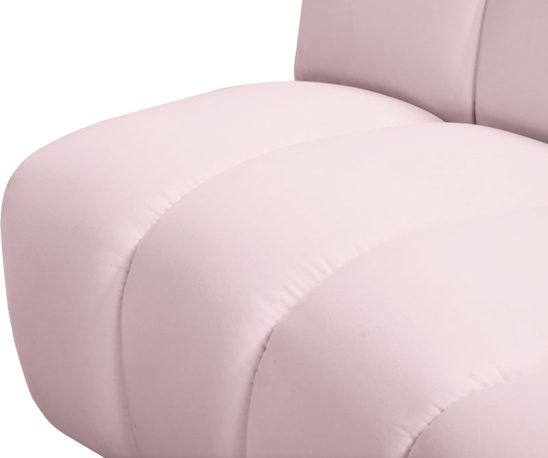 Infinity Pink Velvet 5pc. Modular Sectional