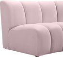 Infinity Pink Velvet 8pc. Modular Sectional - Town Of Bargains Furniture - NY