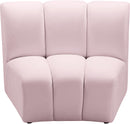 Infinity Pink Velvet Modular Chair - Town Of Bargains Furniture - NY
