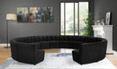 Limitless Black Velvet 14pc. Modular Sectional