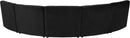 Limitless Black Velvet 5pc. Modular Sectional