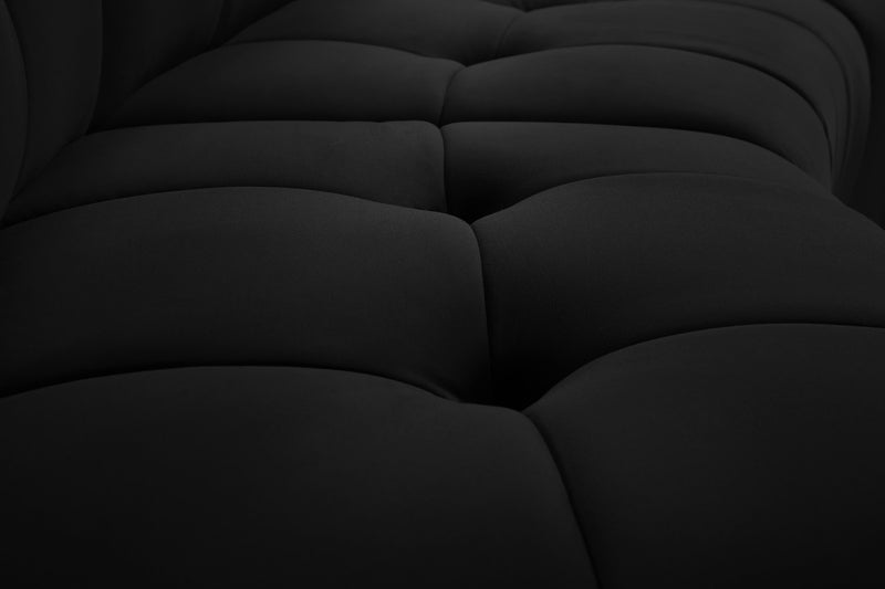 Limitless Black Velvet 2pc. Modular Sectional - Town Of Bargains Furniture - NY