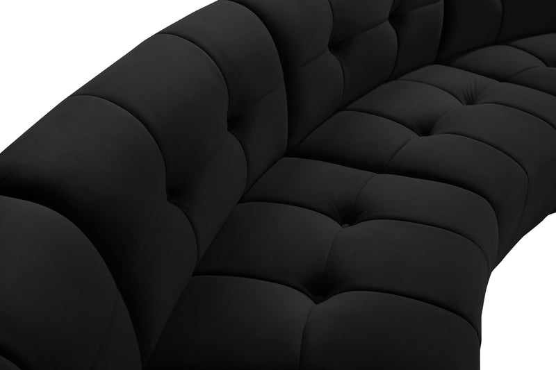 Limitless Black Velvet 14pc. Modular Sectional - Town Of Bargains Furniture - NY