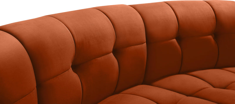 Limitless Cognac Velvet 9pc. Modular Sectional - Town Of Bargains Furniture - NY