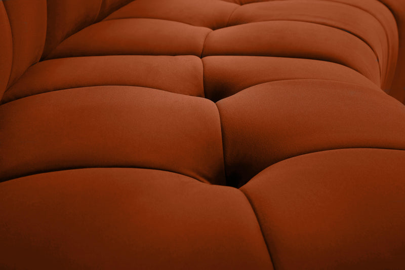 Limitless Cognac Velvet Modular Chair - Town Of Bargains Furniture - NY