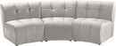 Limitless Cream Velvet 3pc. Modular Sectional