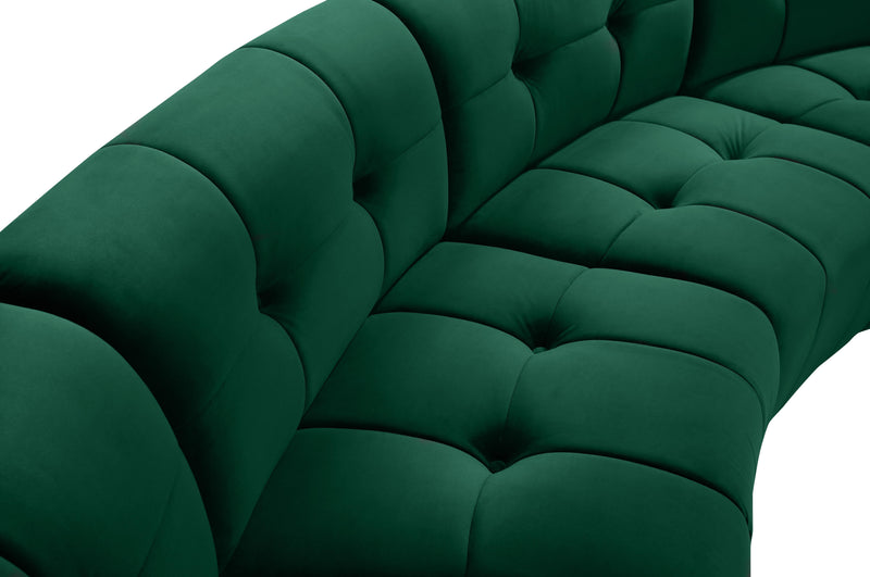 Limitless Green Velvet 12pc. Modular Sectional