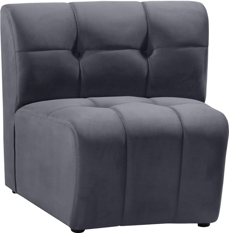 Limitless Grey Velvet Modular Chair