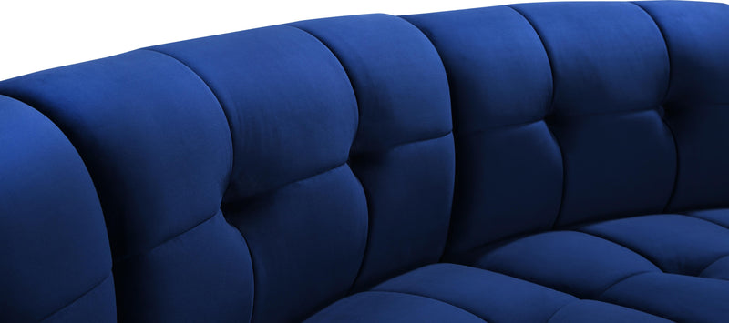 Limitless Navy Velvet 8pc. Modular Sectional