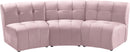Limitless Pink Velvet 3pc. Modular Sectional
