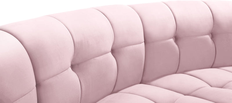 Limitless Pink Velvet 8pc. Modular Sectional - Town Of Bargains Furniture - NY